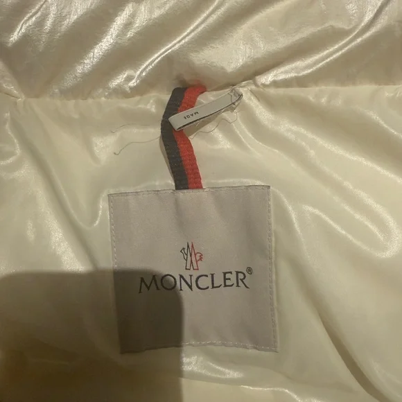 Moncler Shiny Cream Puffer Vest - Picture 8 of 9